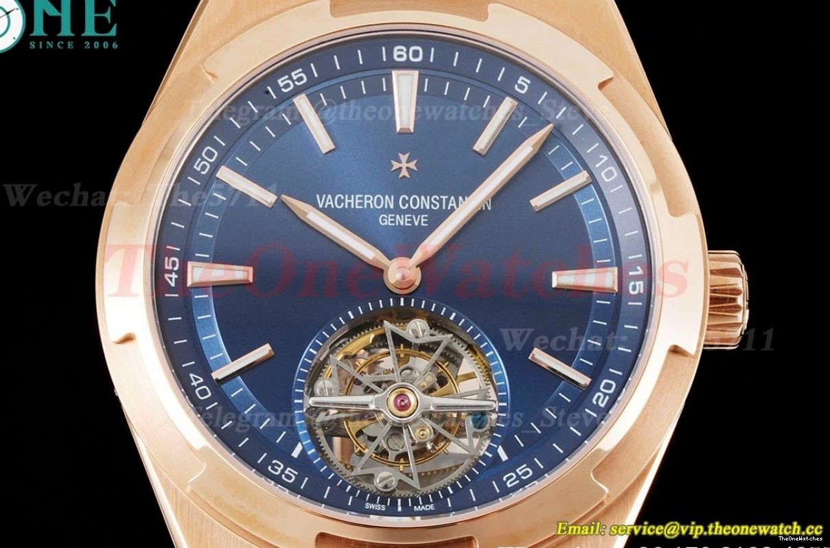 BBR RU Overseas Tourbillon ref Stk 6000V Blue RG 0318